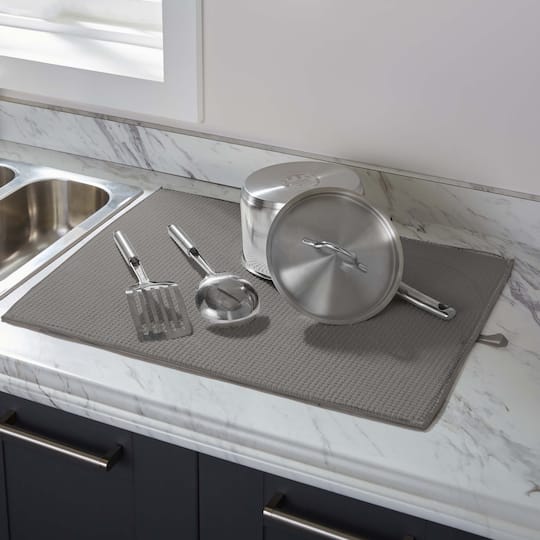 Kitchen Details Jumbo Gray Drying Mats, 2ct.